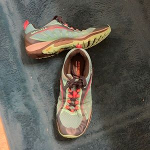Merrells trail running shoes